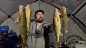 Fishing A New Lake For Walleyes (SKETCHY ICE)
