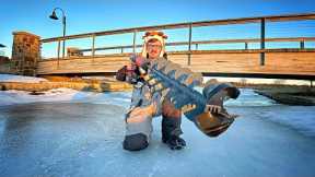 Nighttime Stealth Ice Fishing For FREAK SHOW CRAPPIES!!! (Monster After Monster)
