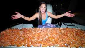 Netting THOUSANDS of GIANT SHRIMP!! Catch, Clean, Cook! South Florida Shrimping