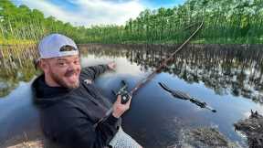 Fishing HIDDEN Florida Swamp for BIG FISH!