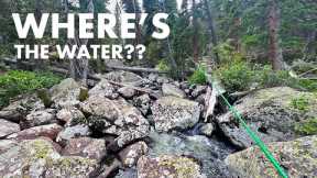 Is This Boulder-Choked Mountain Creek Even Fishable?? (Tenkara Fly Fishing)