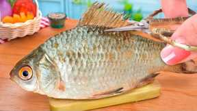 Catch and Cook Tiny Fish in Miniature Kitchen - Amazing Mini Cooking Video by Mini Yummy