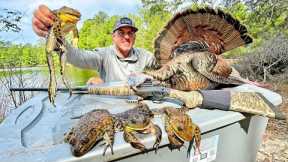 Road Trippin Across the South, Hunting, Fishing and Exploring! (Giant Bull Frog Catch & Cook)