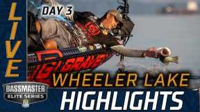Highlights: Day 3 Bassmaster action at Wheeler Lake