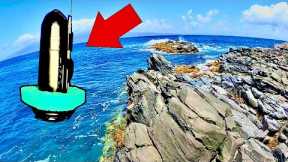 I Tossed! A Fishing Camera Off These Rocks And Saw Some Crazy Things