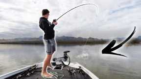 Fishing a HIDDEN Micro Lake In The DESERT -- (Big Send Part 1)