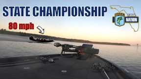 RACING BASS BOATS in flooded TIMBER! Lake Seminole - Florida B.A.S.S. Nation State Tournament