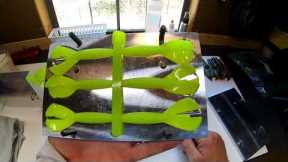 How To Make Soft Plastic Baits | Making Different Tail Color Baits | Ned Worm | Grub Baits| Bass