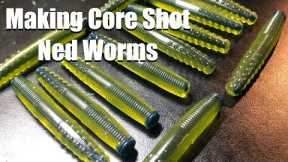 Making Soft Plastic Baits - Making Core Shot Ned Worms
