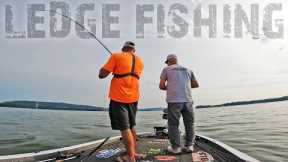 LEDGE FISHING Lake Guntersville for MONSTER BASS In The SUMMER!
