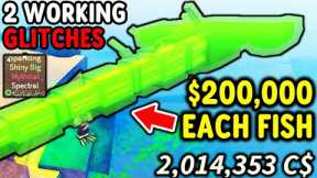 Catching MOST VALUABLE FISHES With WORKING GLITCHES in Roblox Fisch..