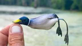 Fishing a DUCK LURE at THE BEST LAKE IN MINNESOTA!