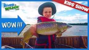 Boys fish MONSTER PIKE and WALLEYES at Fly-in Lodge