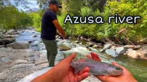 TROUT Fishing at AZUSA RIVER