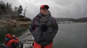 Lake Cumberland Bass Fishing. January 18th 2025