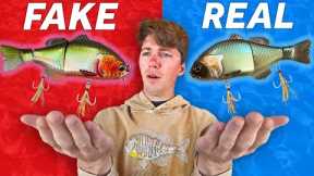 KNOCKOFF vs REAL Fishing Lures Test!