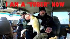 ICE FISHING LAKE WINNEBAGO 1-19-2025 HUGE WHITEBASS!