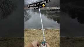 Fishing in public be like 😬🎣 #karen #fishing #fish #trout #troutfishing #bass #bassfishing
