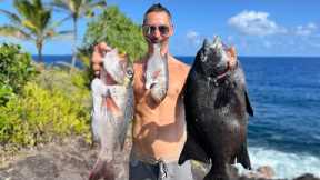 Pushing my limits on deep dives for amazing fish -catch & cook-