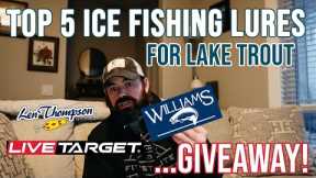 Top 5 Ice Fishing Lures for Big Lake Trout + Giveaway Announcement