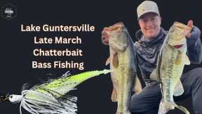 March Chatterbait Bass Fishing on Guntersville