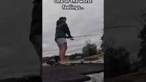 How big could this have been?? #fishing #bassfishing #fail #loss #lost #fish #boat #lake