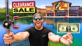 Fishing w/ CLEARANCE Gear ONLY from BASS PRO SHOPS!! **Topwater Madness**