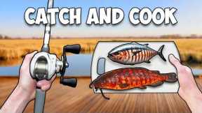 Freshwater vs Saltwater Catch and Cook Challenge