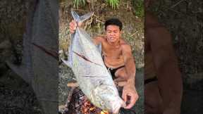 Grilling 8Kg Giant Trevally Fish! 🔥