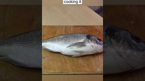 How to clean a fish before cooking it #fish #fishing #shorts