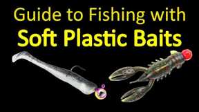 Fishing Lures for Beginners - Soft Plastic Swimbaits and Craw Baits (underwater footage)