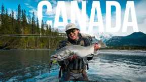 This Glacier River Is FULL of Giant Bull Trout (Fly Fishing Canada)