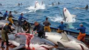 The Ocean Giants 🐋  How Fishermen Catch Whales, Sharks & Tuna in Deep Sea Documentary