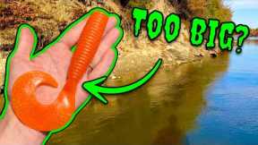 Fishing With The BIGGEST Lures I Could Find! (GIANT SOFT PLASTICS!)