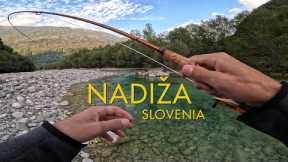 Fly fishing the Nadiža in Slovenia - unguided solo day in search of big rainbow trout