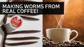 Making Worms from Real Coffee - Bass Baits
