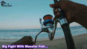 Bait Fishing For Monster Fish #fishing #fishingvideo #camping #fish #ocean #beach #catch